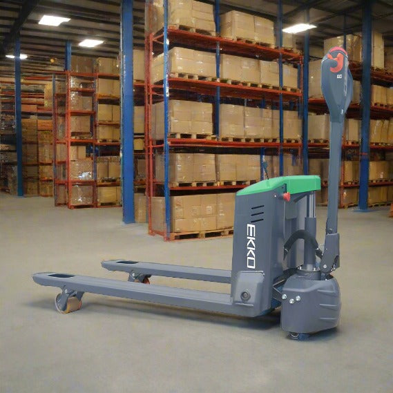 EKKO Full Powered Lithium Electric Walkie Pallet Truck with 4000 lb Load Capacity - EP18JLi