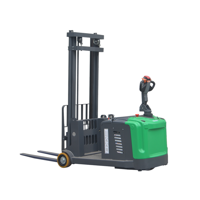 EKKO Lithium Counterbalanced Walkie Stacker | Side-Shifting | 189" Lift Height | 3300 LB Capacity | EK14S-189LI