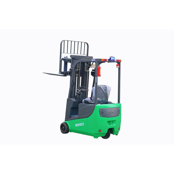 EKKO 3 Wheel Electric Forklift, 3300 lbs Cap., 189'' Lift Ht. - EK15A-189LI