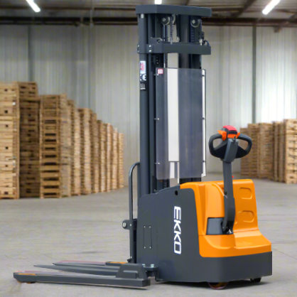 EKKO Electric Straddle Stacker | 177" Lift Height | 4400 lb Capacity | EB20E