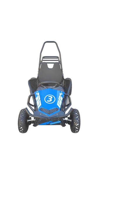 Trailmaster i3 Electric Kids Mini go kart, single seat, 500W DC, 3 speed setting,  max 10 MPH, Reverse, Adjustable Seat