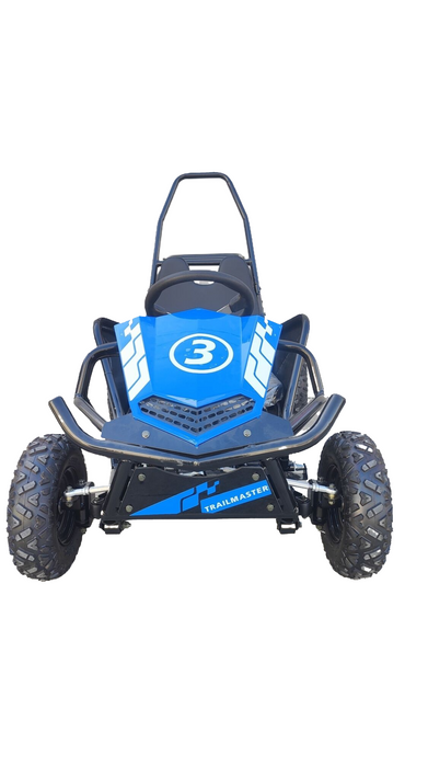 Trailmaster i3 Electric Kids Mini go kart, single seat, 500W DC, 3 speed setting,  max 10 MPH, Reverse, Adjustable Seat