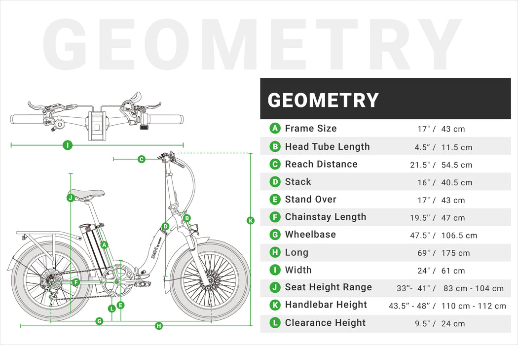 EMMO- E-Mini C2 | Folding E-bike | Top Speed 20 mph