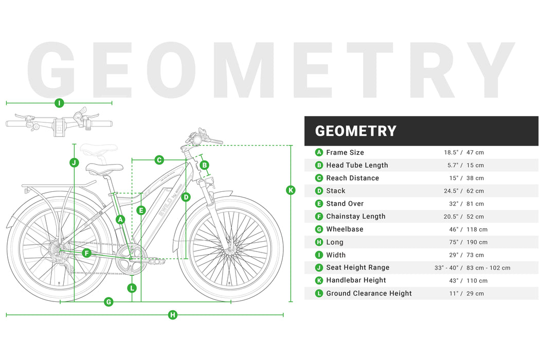 EMMO- E-Wild C2 | Fat Tire E-Bike | Top Speed 20 mph