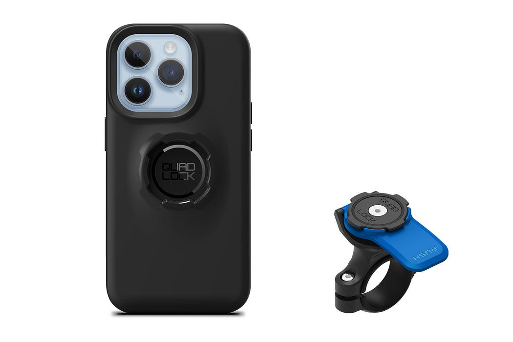 Quad Lock® iPhone Case + Motorcycle Handlebar Mount Combo